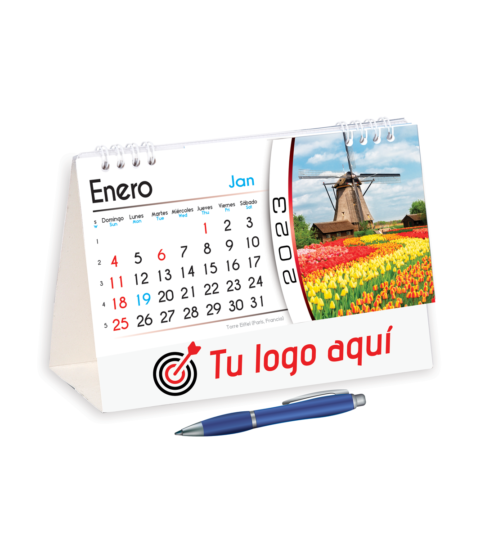 Calendario Lujo De Escritorio En Cartulina (CLC)